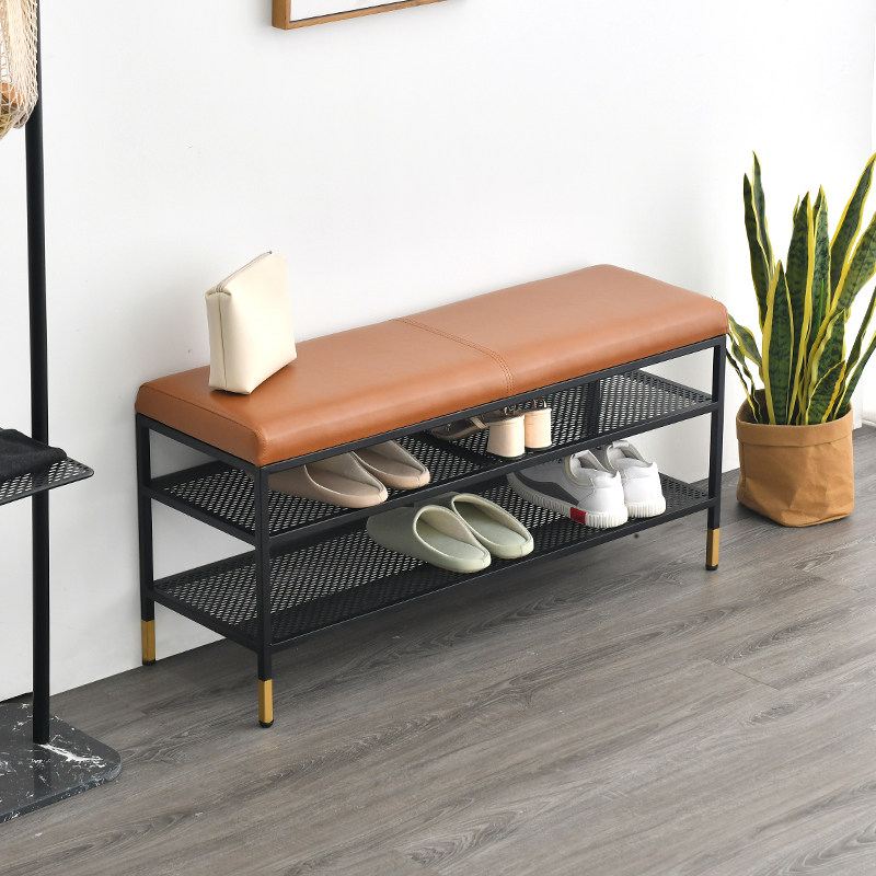 Nordic shoe changing stool home door wearing shoe stool bench bench can sit shoe cabinet entry shoe stool sofa stool