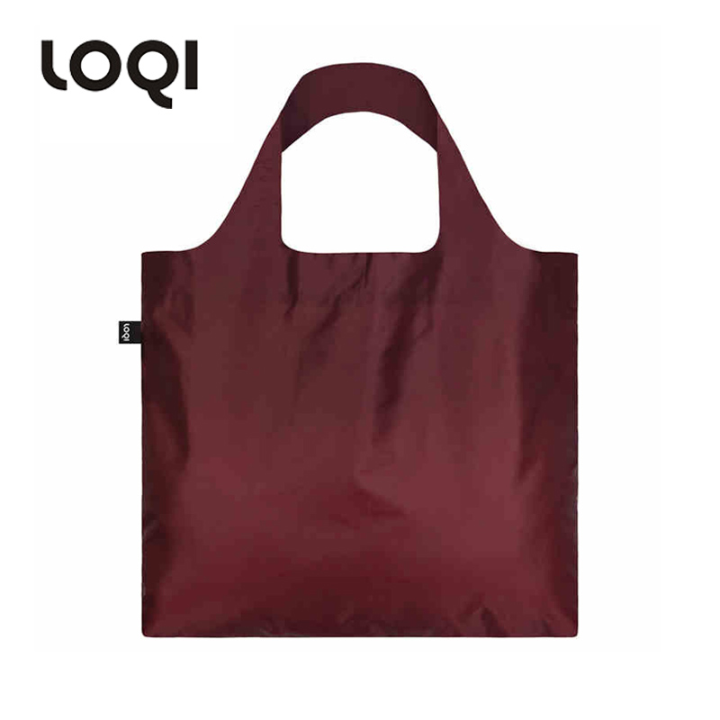 German LOQI pure color series folded light shopping bag in bag package bag bag fashion tide