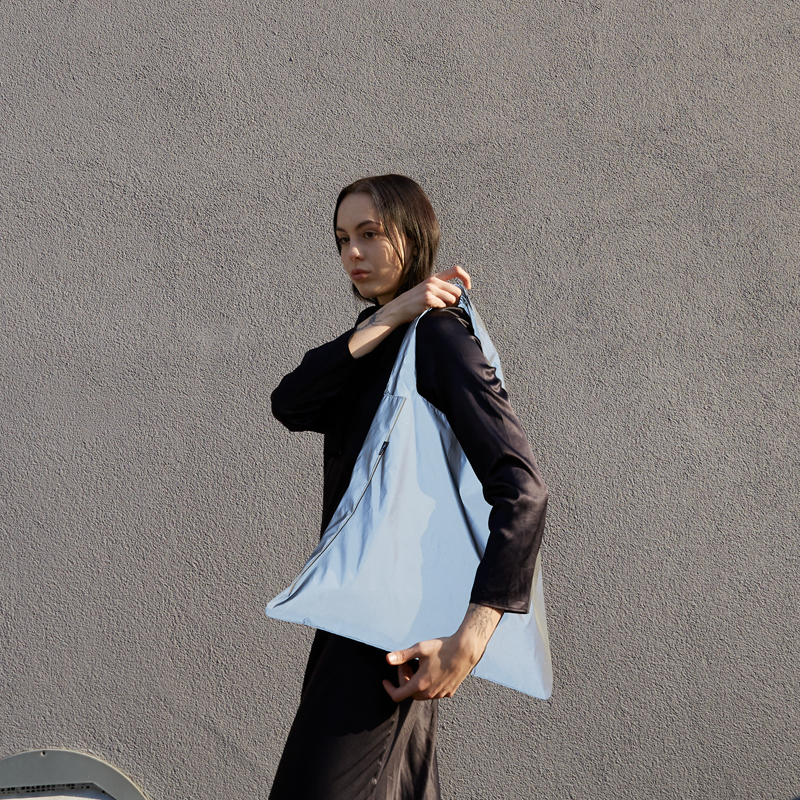 Germany LOQI fluorescent series trend eco-friendly bag shoulder fashion shopping bag Lightweight water repellent portable storage bag