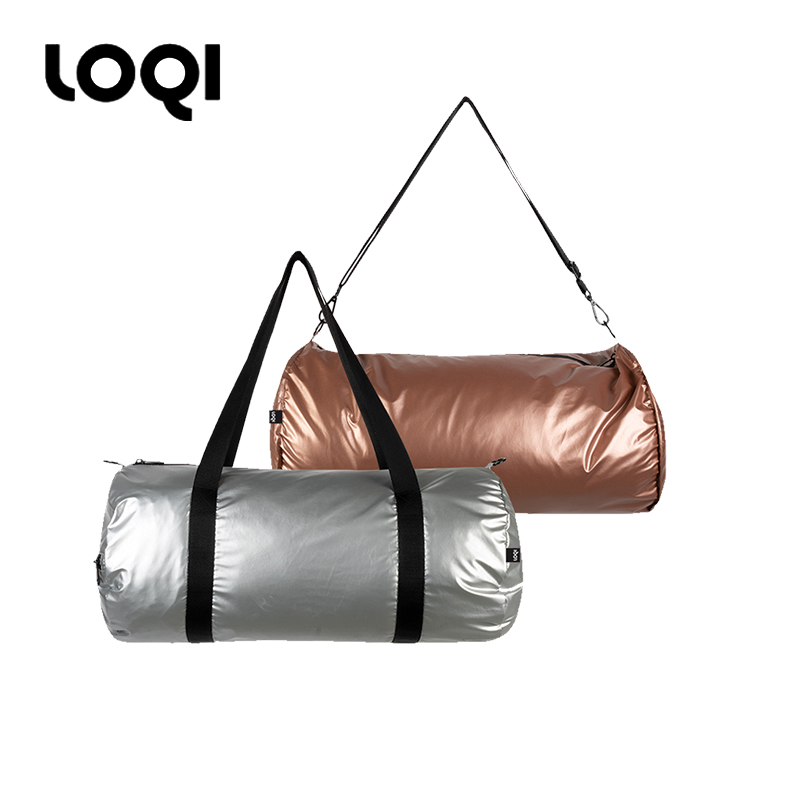 German LOQI metal series travel large capacity street light fashion cross-body bag portable light travel bag tide