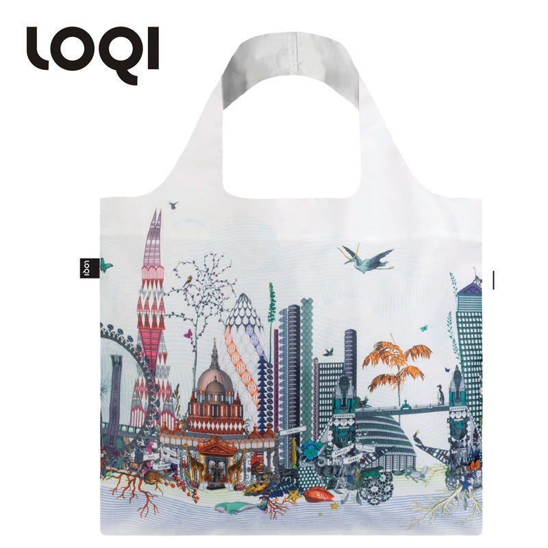 LOQI trend eco-friendly bag light accompanying bag art eco-friendly bag single shoulder bag creative gift London impression
