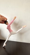 Солдатская детская одежда 1:6芭蕾舞鞋、女舞蹈鞋，来图定制兵人肉肉小布皮具