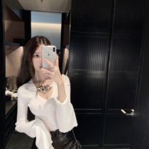 CHICYOU Great King Chain Horn Sleeves Sexy display with large waist and slim fit pit Bar 100 lap knit