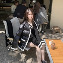 CHICYOU lace trim with small aromas warm and trendy and not bloated bread cotton padded jacket jacket