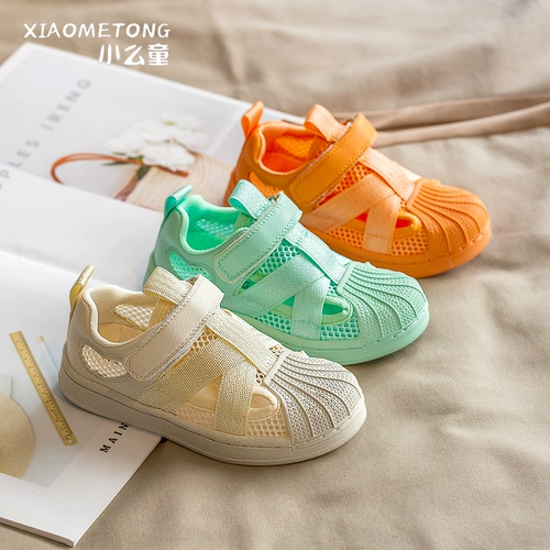 Детские летние туфли, модная дышащая спортивная обувь для мальчиков, 2021 года, городской стиль