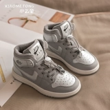 Детская высокая демисезонная модная утепленная универсальная спортивная обувь для мальчиков, 2020, городской стиль