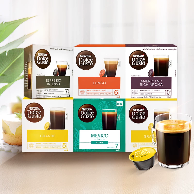 Капсулы Nestlé Domo Cool Capsule Coffee Dolce Gusto Популярный черный кофе 66 коробок по 96
