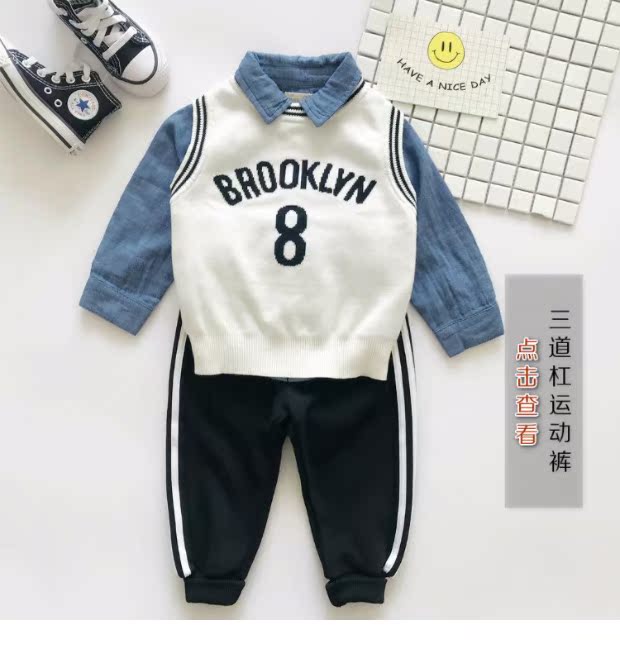Mùa thu 2018 mới cho bé gái vest mỏng 2 bé trai cotton đan áo 4 trẻ em 3 tuổi bé hoang dã 5 quần áo cho bé