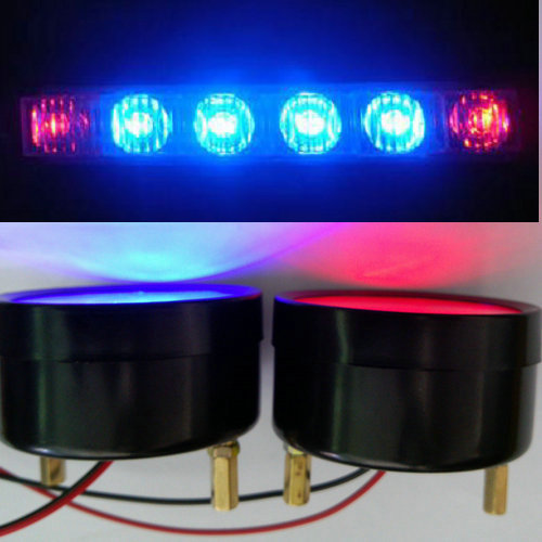 Car locomotive electric car LED explosion flashing light warning lights night row lights red blue trouble parking flash