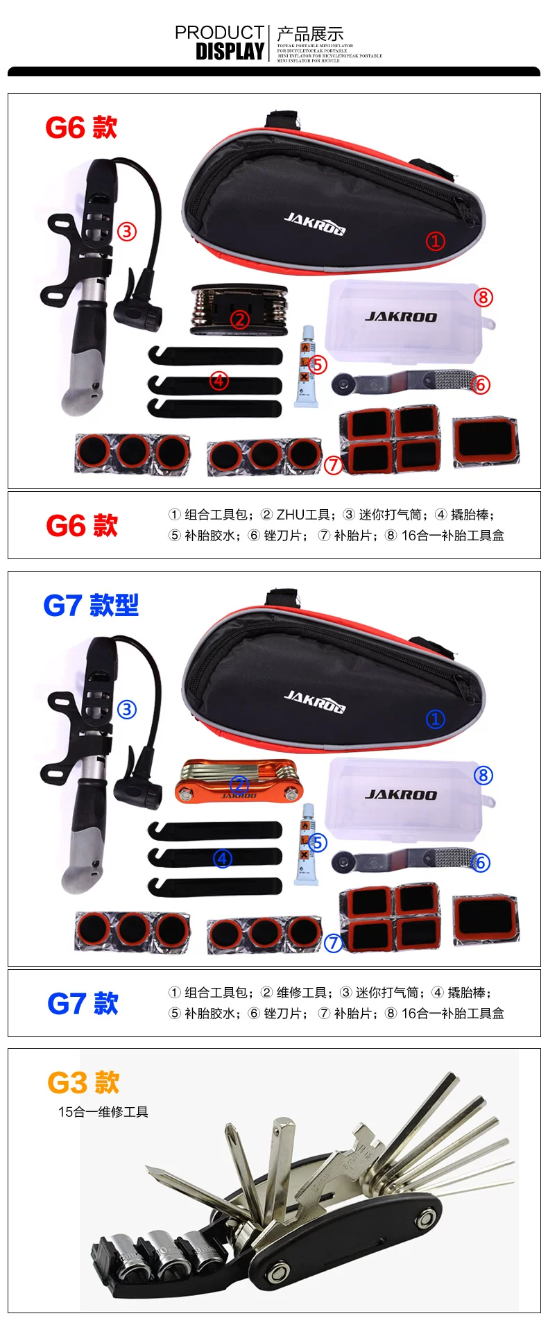 Outils pour vélo JAKROO - Ref 2281911 Image 11