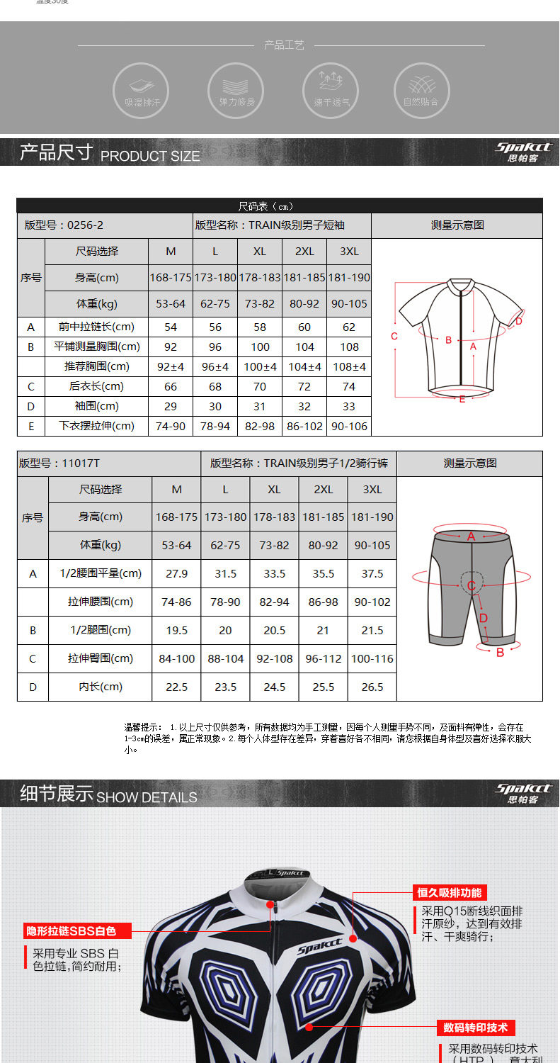 Tenue de cyclisme homme SPAKCT - Ref 2230007 Image 8