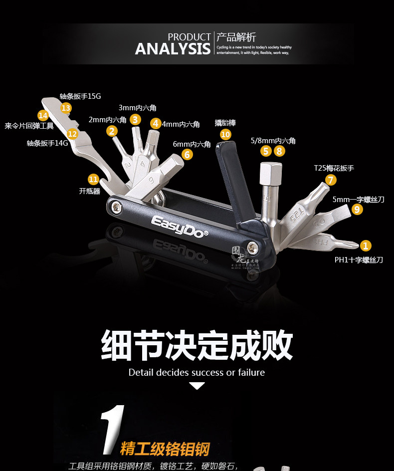 Outils pour vélo EASYDO - Ref 2283448 Image 14