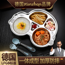 Childrens dinner plate Sub-style 304 Stainless Steel Cartoon Kindergarten Baby Creative Coveting Snack Dish Home Dumplings Pan