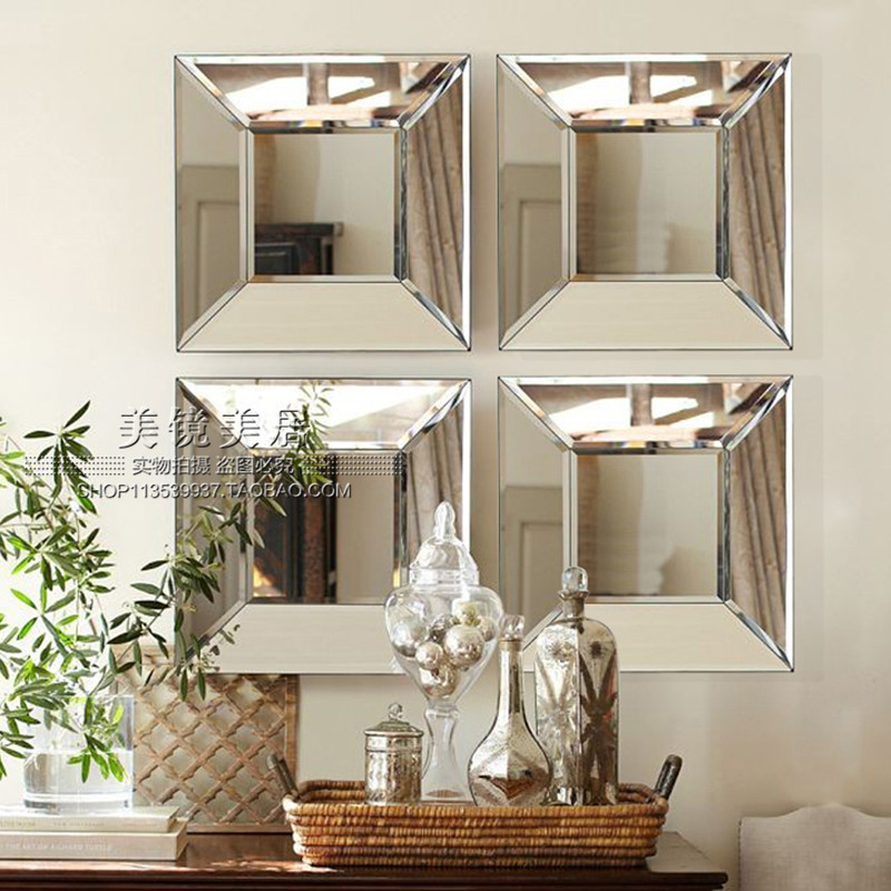 Ostyle mirror high-end custom mirror art mirror combination mirror decorative mirror wall decoration wall-mounted mirror glass soft-fit furniture