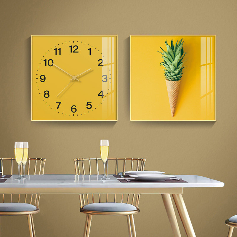 Modern Minimalist Decorative Clock Wall Clock Living Room Home Fashion Nordic Dining Room Background Wall Creative Clock Wall Hanging