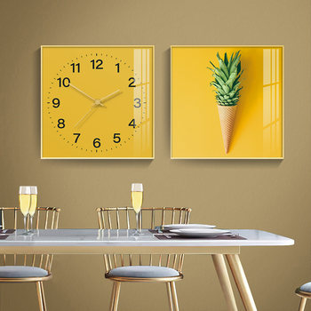 Modern Minimalist Decorative Clock Wall Clock Living Room Home Fashion Nordic Dining Room Background Wall Creative Clock Wall Hanging