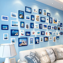 Generous living room photo wall photo frame wall creative photo wall decoration European style picture frame conjoined photo frame wall hanging combination