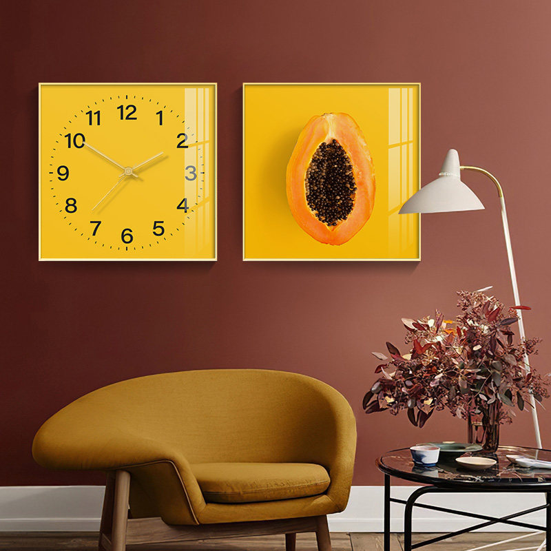 Modern Minimalist Decorative Clock Wall Clock Living Room Home Fashion Nordic Dining Room Background Wall Creative Clock Wall Hanging