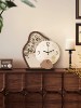 Medieval-Style Desktop Clock, Creative Table Clock, 2025 New Model, Artistic and High-End Living Room Clock, Small Ornament