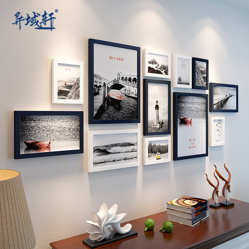 Living room photo wall decoration fairy room photo wall dining room personality creative photo frame hanging wall combination hanging