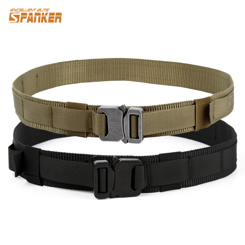 Outdoor sports overalls belt Tactical belt 1 5-inch hardware buckle quick plug convenient waist seal