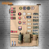 Outstanding person stamp collection display cloth storage storage hanging cloth armband finishing cloth display wall cloth