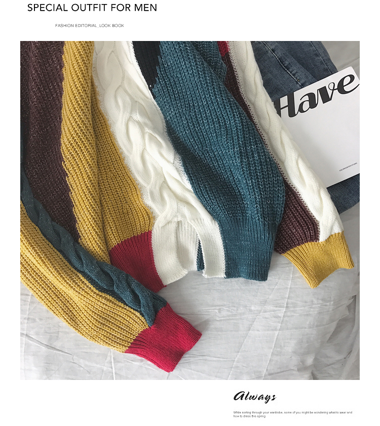 Homemade đề nghị 2018 màu mùa đông dệt jacquard dày áo len đôi retro xoắn len len áo len đôi nam nữ