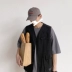 Vest mùa hè Ami retro dụng cụ dụng cụ mùa hè Xu hướng Nhật Bản áo khoác nhỏ nam và nữ - Dệt kim Vest Dệt kim Vest