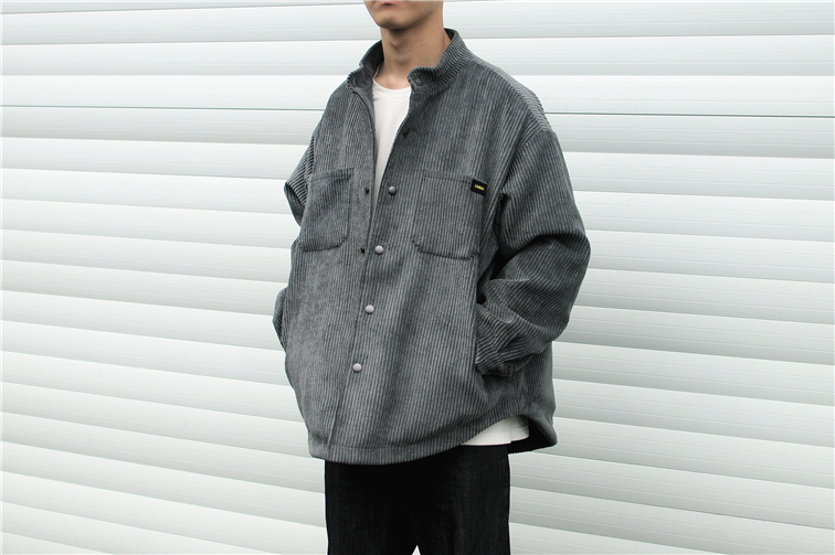 Hàng Nhật Bản tốt ~ cặp vợ chồng mùa đông retro áo khoác cotton nhung rộng hồ sơ cổ áo áo khoác nam và nữ áo khoác nam cao cấp