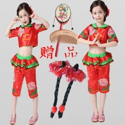 Xiaohe phong cách trang phục khiêu vũ cho trẻ em Xiaoyan ba bài hát quần áo khiêu vũ quốc gia quần áo múa tay trẻ em