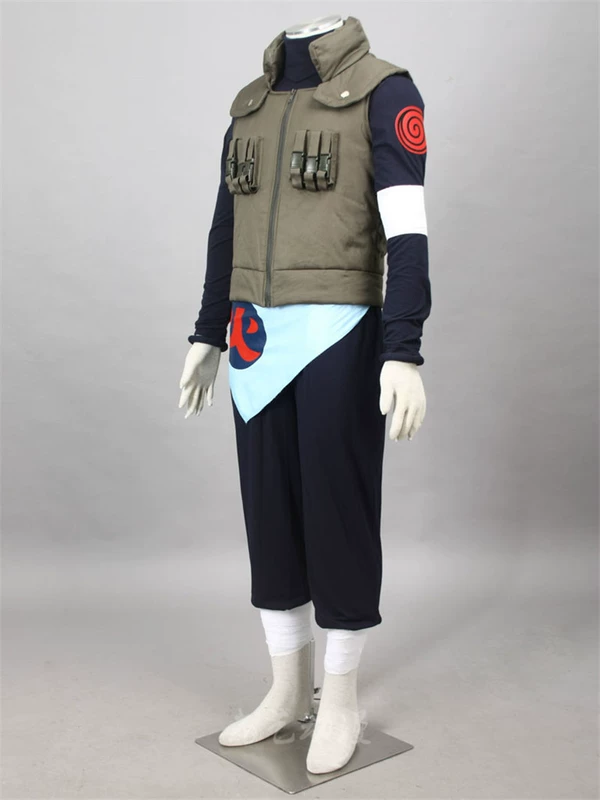 Naruto Làng Lá Jounin Đồng Nhất Sarutobi Asuma Cos Quần Áo Full Bộ Anime Cosplay Quần Áo Nam