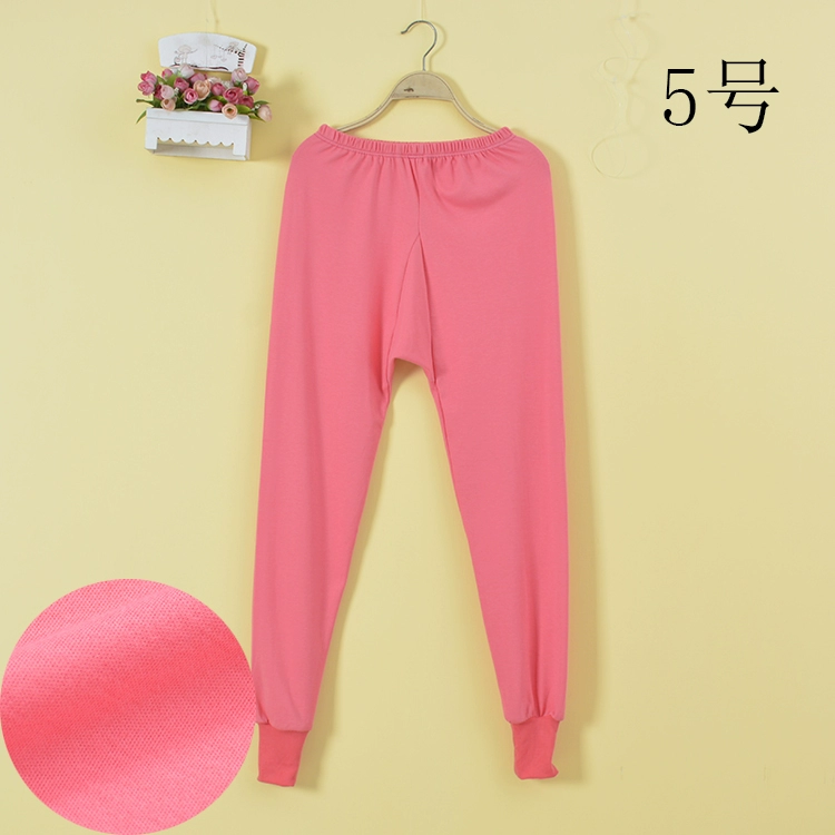 Phụ nữ mùa thu và mùa đông trung niên và cao tuổi quần cotton nguyên chất pyjama quần cotton cotton len mặc nhà thoải mái quần ống rộng cộng với kích thước quần - Quần tây