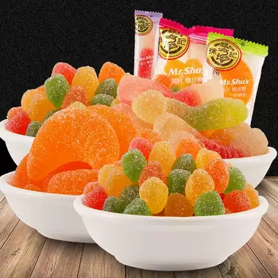 Xu Fuji Gummy 500g candy Bulk free weighing QQ sugar fruit mixed flavor gummy Casual snacks Snacks