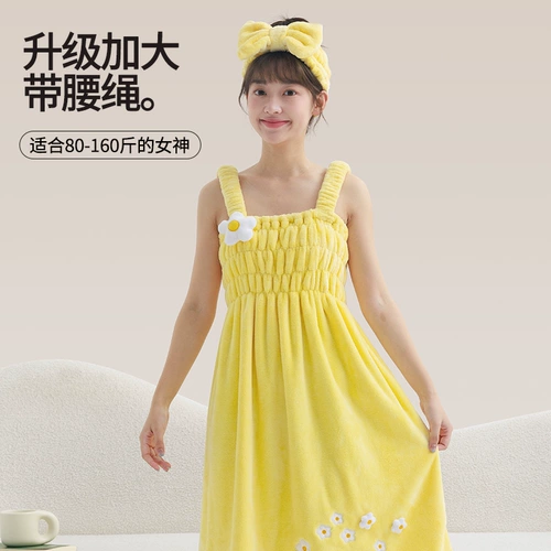 Домашнее банное полотенце для домашнего использования, хлопковый банный халат, хорошо впитывает воду