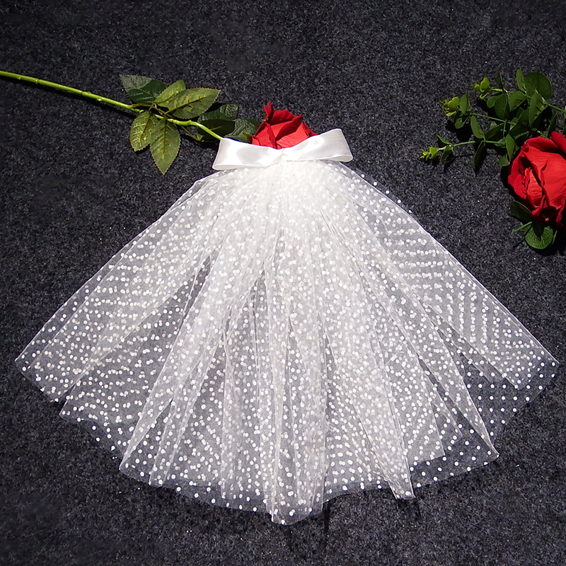 Han Style Brigade Filming Sembles Multiple Layers Children's Head Yarn White New Nets Red Photo Props Brief Heads Adorned Supersenssen-Taobao