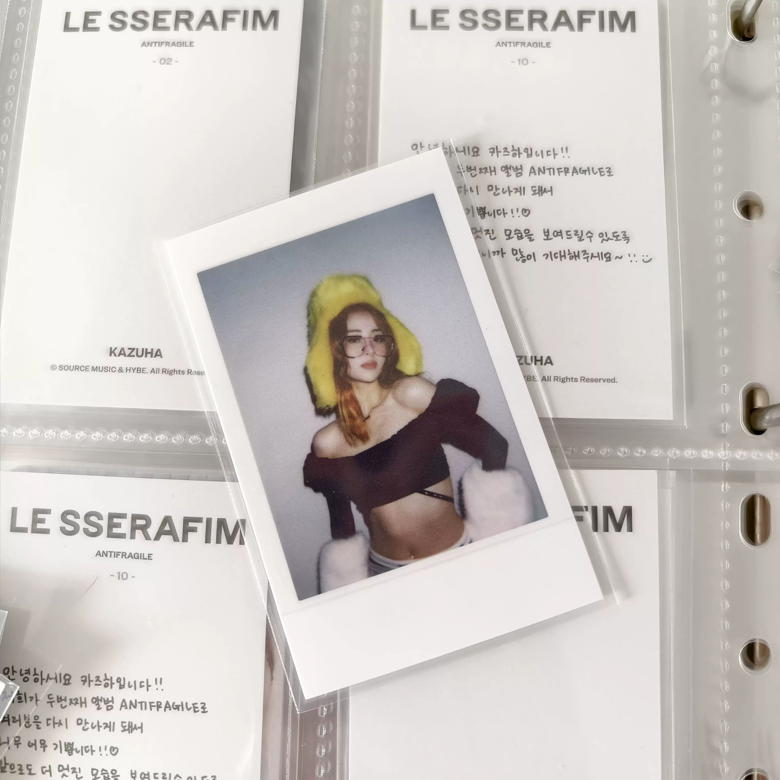 Бесплатная доставка без претензий Lesserafim Blade FimsClub Flash Surrounding Official Baby Crazy Gold Source KPOP Женская команда