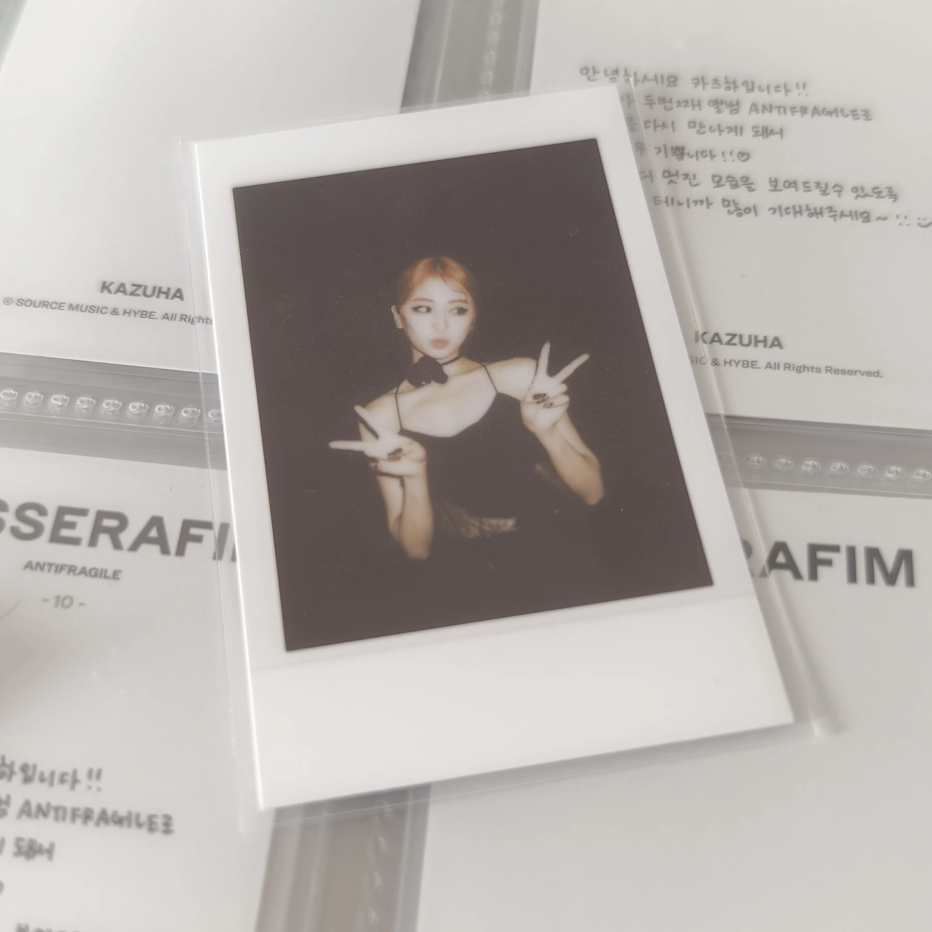 Бесплатная доставка без претензий Lesserafim Blade FimsClub Flash Surrounding Official Baby Crazy Gold Source KPOP Женская команда