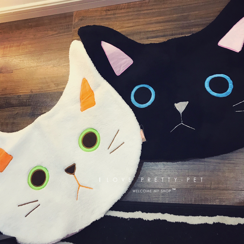 Black Cat (Size 68 * 68Cm)Special clearance price   Four seasons Pets Mat Dogs and cats carpet Dog mat poodle Sleeping mat mattress
