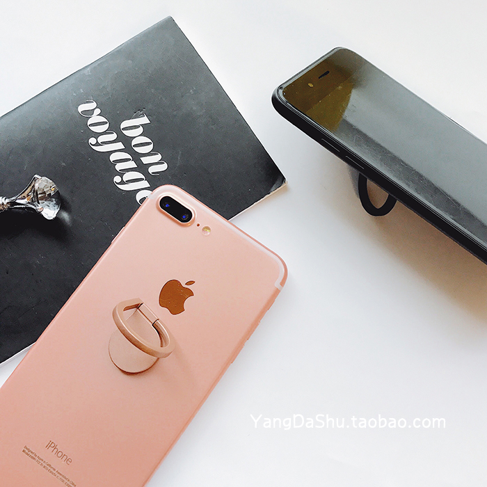 Vòng treo kim loại thả nước iPhone6 ​​/ 7 / PLUS khóa vòng đơn giản chống không khí nữ thả xoay 360 độ phổ quát - Nhẫn nhẫn nam vàng tây