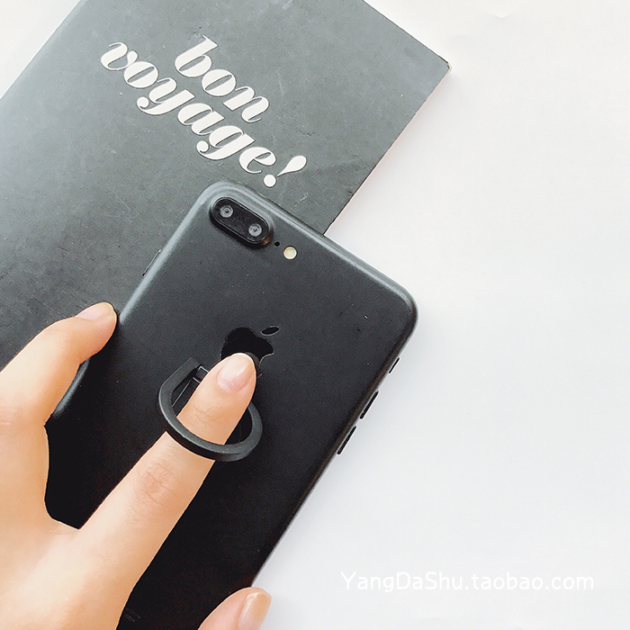 Vòng treo kim loại thả nước iPhone6 ​​/ 7 / PLUS khóa vòng đơn giản chống không khí nữ thả xoay 360 độ phổ quát - Nhẫn nhẫn nam vàng tây