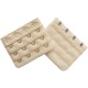 6.3cm Wide Four-Row Buckle Spacing 1.5cm Silver-Gray Bra Extender with 4 Hooks for Lengthening Underwear