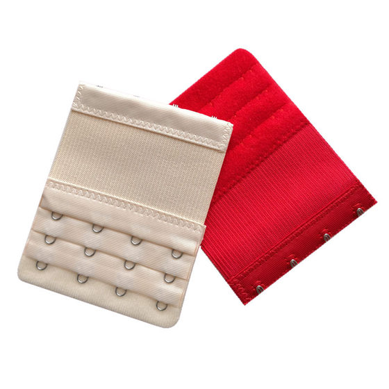 Large Four-Row Hook-And-Eye Closure 7.5cm Wide Bra Extender with Three-Row Four-Hook Back Clasp, Spacing 1.9