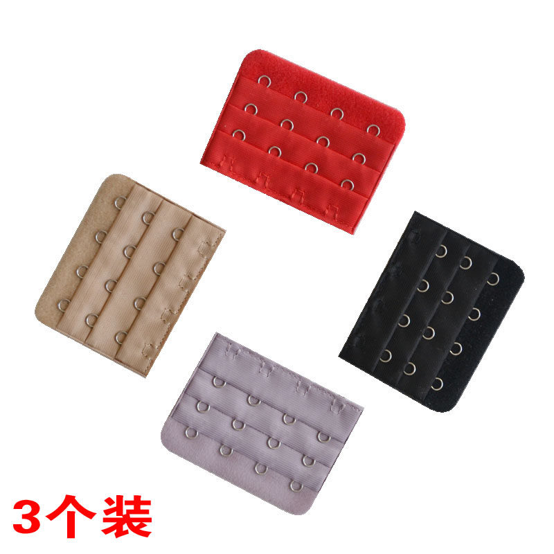 Small three rows of four buckles 1.5 pitch buckle width 6 cm elasticated bra extension buckle back buckle underwear bra extended buckle