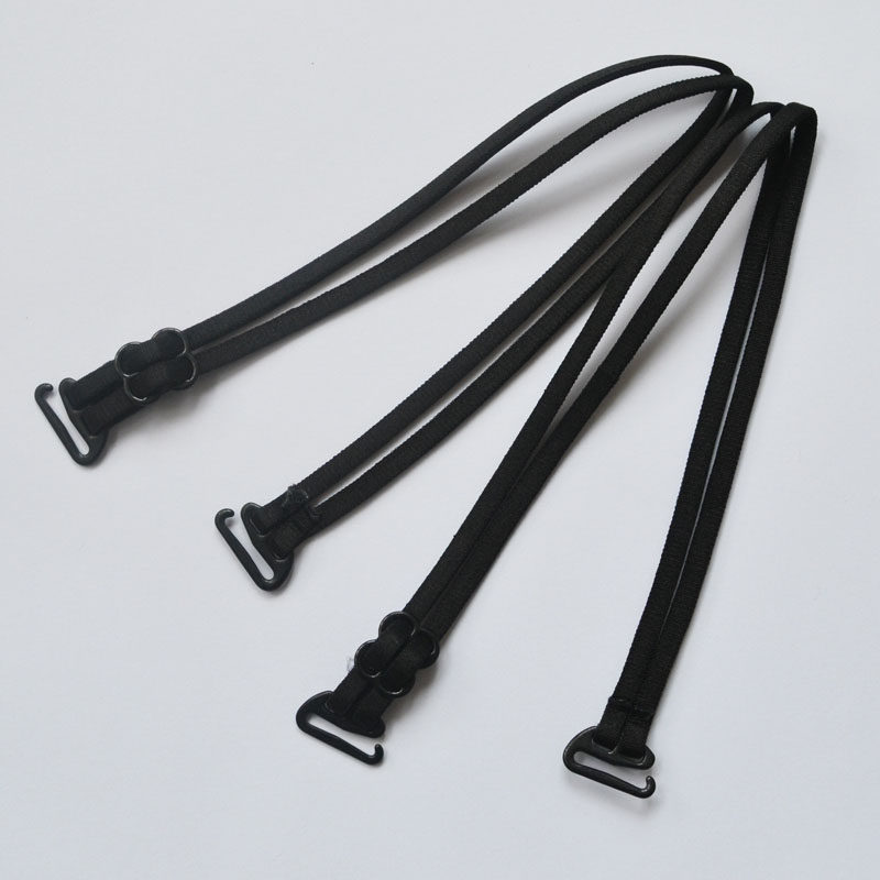 Double Root Fine Elastic Underwear Shoulder Strap Lengthened Bra Anti Slip Bandwidth Hook Invisible Beauty Back Can Be Exposed Cross Hanging Neck