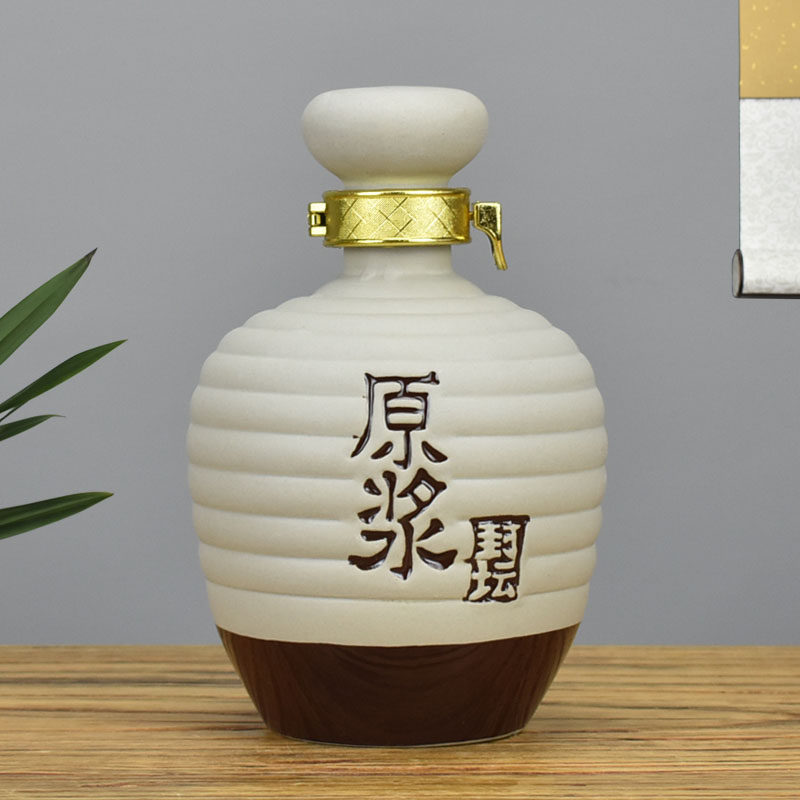 Wine Bottle Empty Bottle Suit Small Wine Pot Home Upscale Seal A Catty Wine Wine With Wine Zi Gufeng Ceramic Liquor Tutao