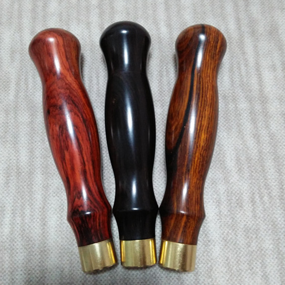 Hand leather tool wooden handle cutter cone polishing rod purple sandal sandal branch micro - rubbed sandal handle