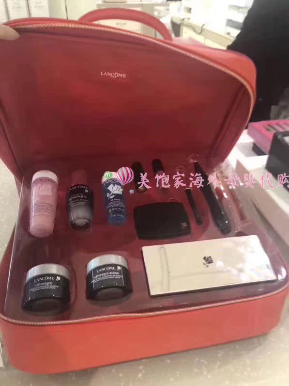 Anh mua 2018 lancome mới Bộ quà tặng Giáng sinh Lancome phiên bản giới hạn quà tặng lớn trang điểm 12 bộ phấn phủ