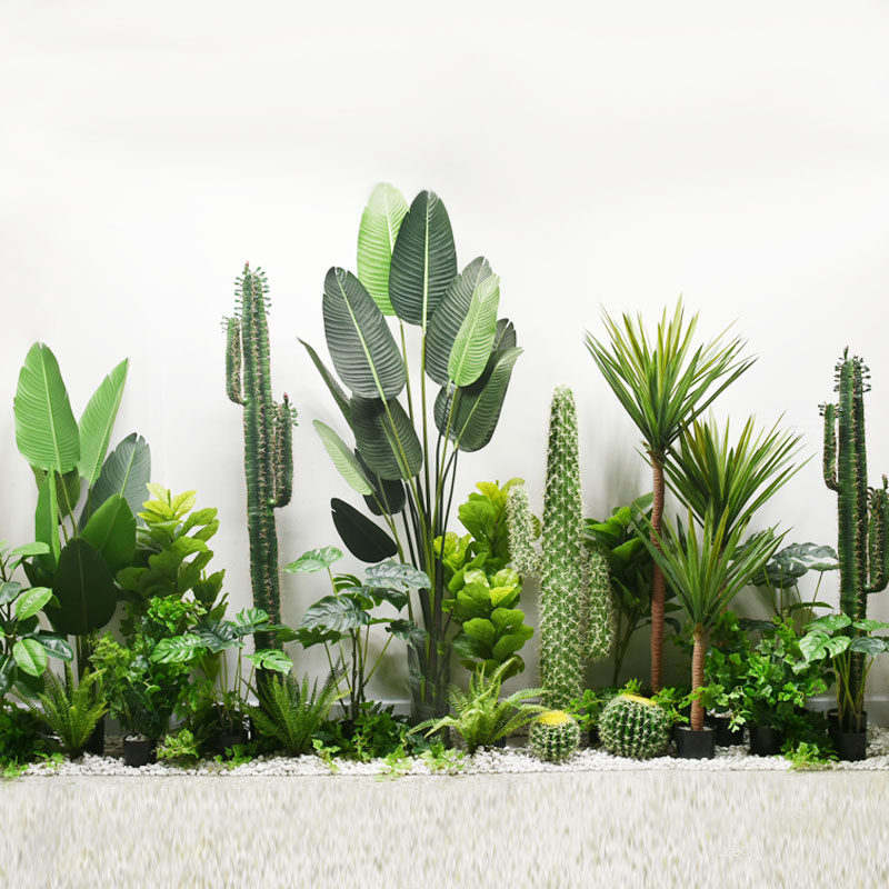 Nordic emulated tortoise back leaves plant potted room floor bonsai furnishing decoration fake turquoise tortoise back bamboo swing piece-Taobao