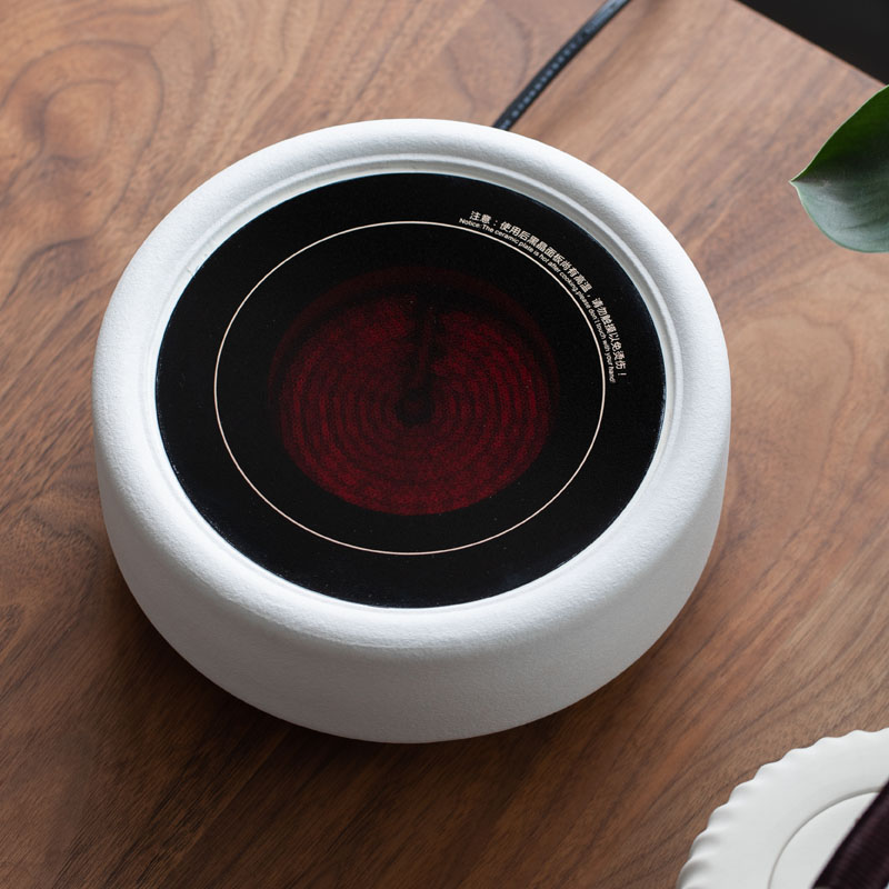 Day-Style Silent Cooking Tea Electric Pottery Stove Table Type Small Home Ceramic Tea Making Stove Iron Pot Pottery Pot Burning Water Base Can Be Timed