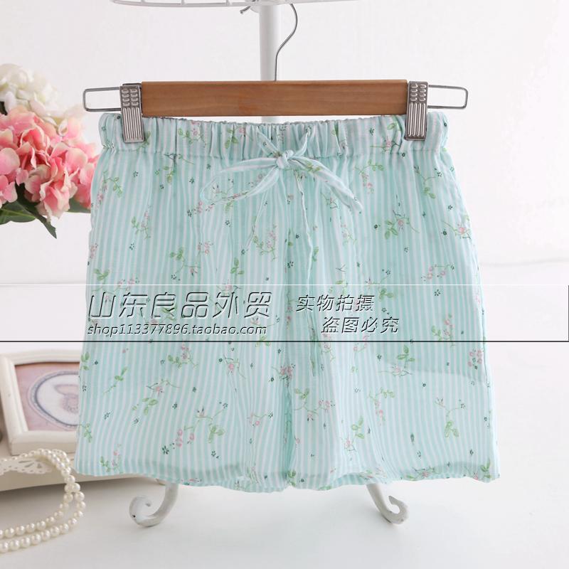 Nhật bản mùa xuân và mùa thu 2018 phụ nữ ngủ quần quần short cotton mùa hè nhà giảm béo gạc mỏng quần nóng cotton mùa hè